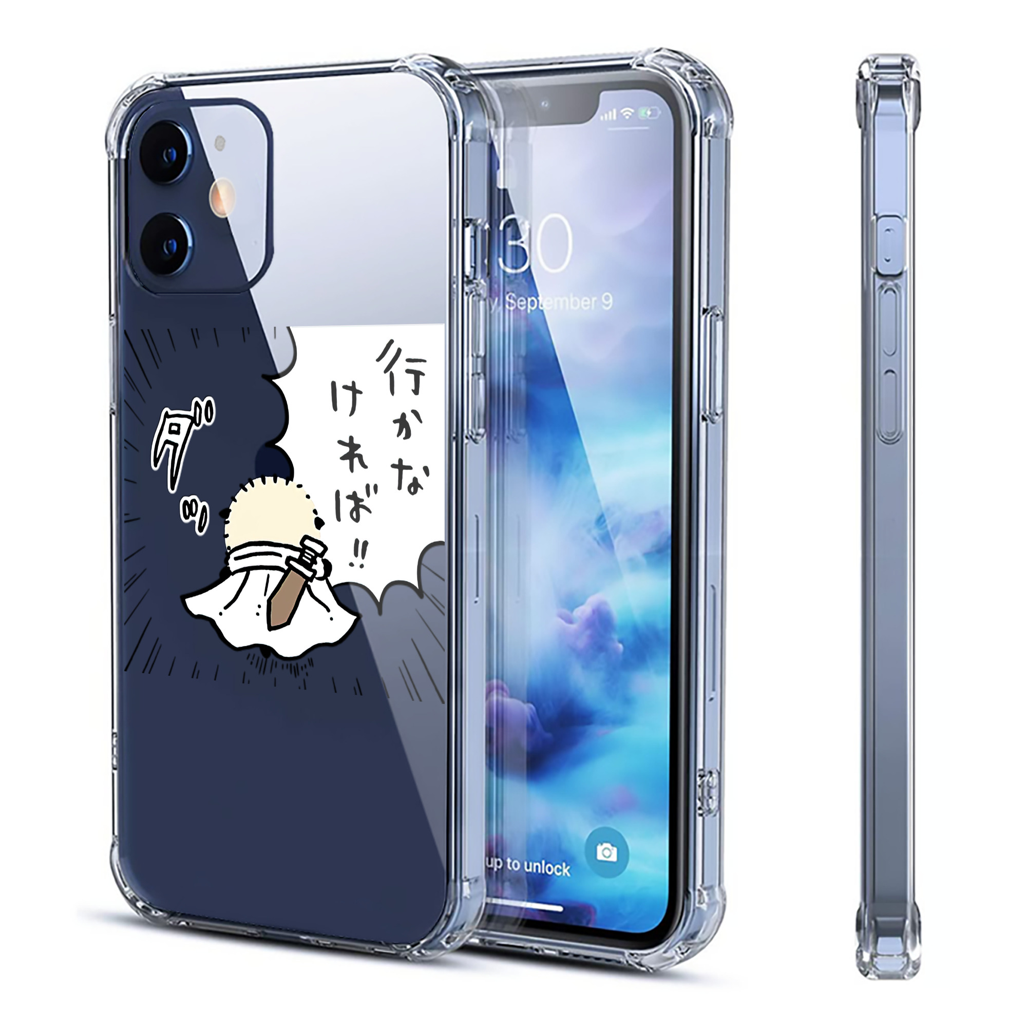 （画像用） ちいかわ ラッコ Chii-kawa Sea otter 【iPhone 12シリーズ対応】透明スマホケース（クリアソフトケース）